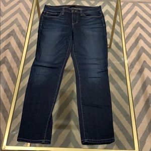 Joe straight ankle dark jeans